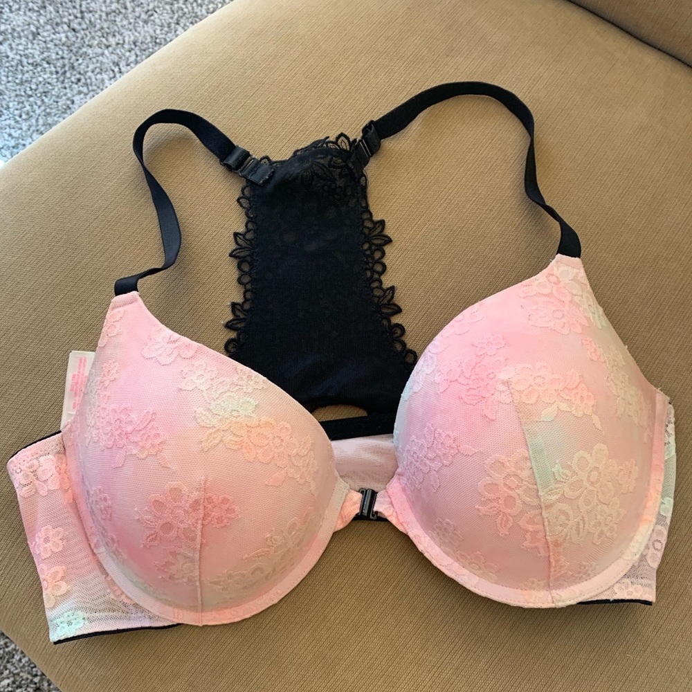 Pink bra
